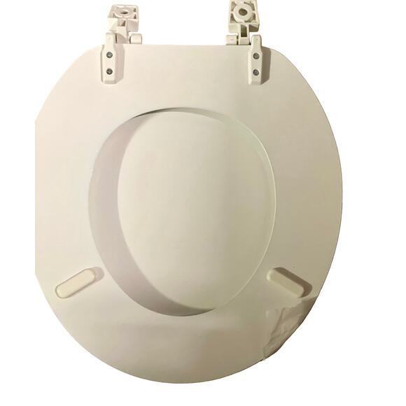 NWOT Bemis Round Enameled Wood Toilet Seat White - Picture 9 of 9